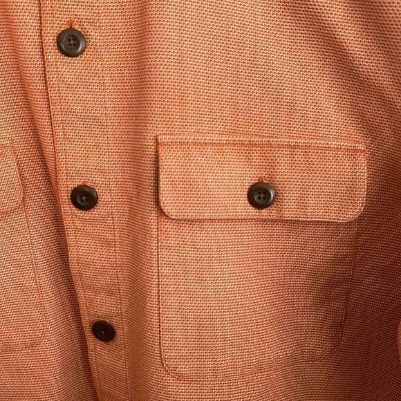 Windsor Lake Heavy Thick Shacket canvas like Shirt nutmeg orange Men’s Large - Picture 5 of 16
